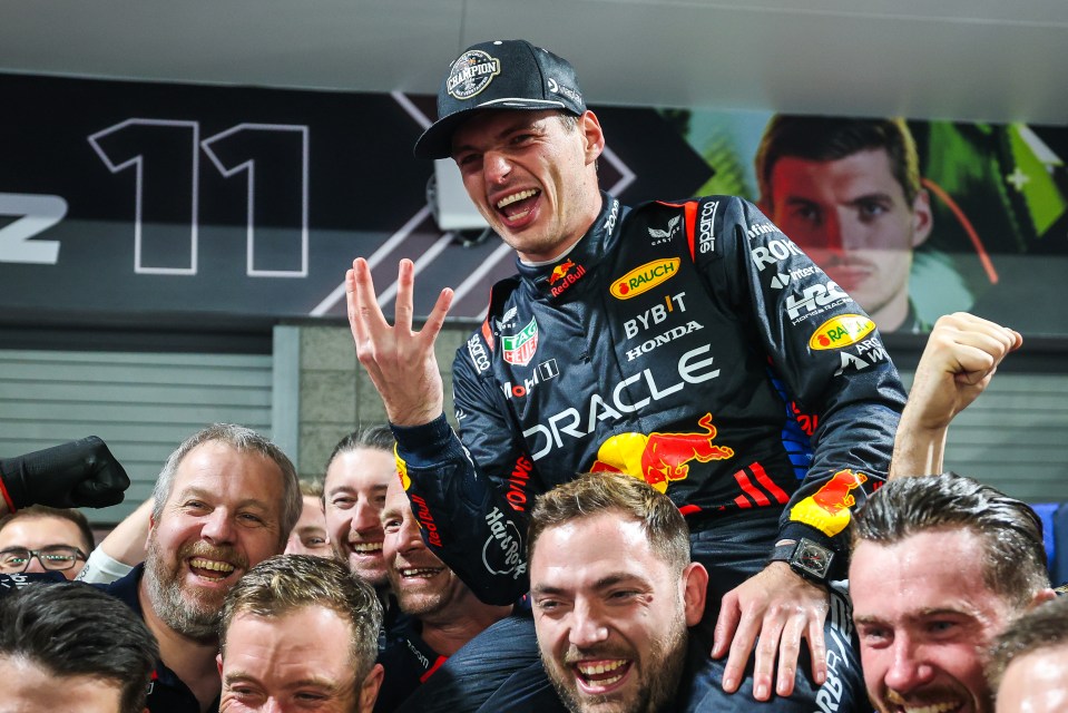Max Verstappen finished fifth in the Vegas GP but secured his fourth title on the spin