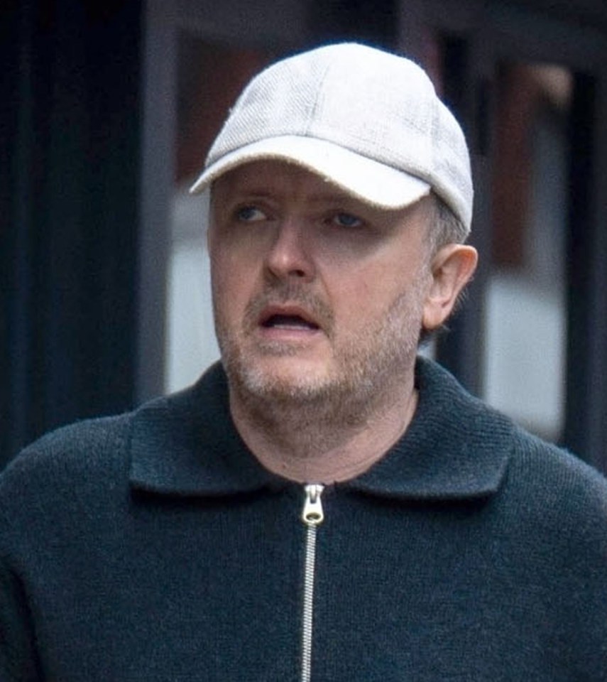 Chris McCausland wrapped up for a winter walk with his family after reaching the Strictly Come Dancing quarter finals