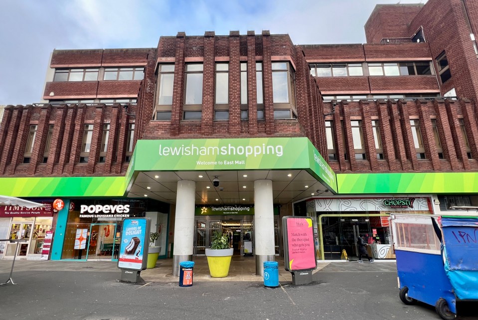 the entrance to lewisham shopping in east mall
