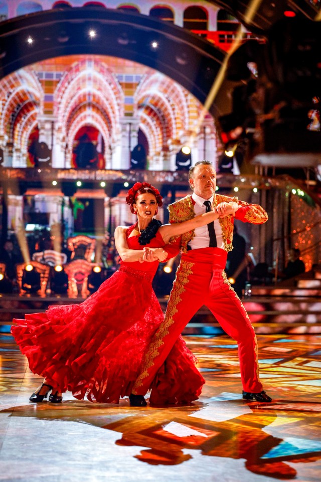 He performed a Paso Doble with partner Dianne Buswell to see them through to the quarter finals
