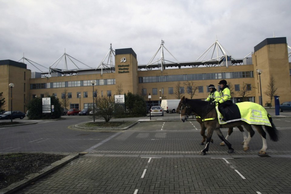 MILTON KEYNES - JANUARY 24:  A general view from outside the National Hockey Stadium, a possible new ground for Wimbledon Football Club on January 24, 2003 in Milton Keynes, England. (Photo by Bryn Lennon/Getty Images)