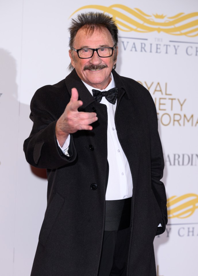 Paul Chuckle at the Royal Variety Performance.