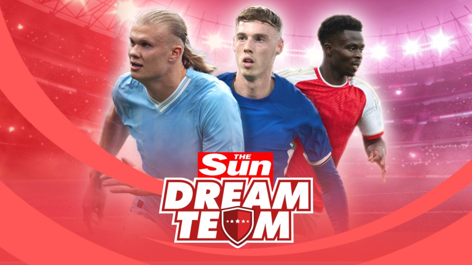 The Sun Dream Team: three soccer players.