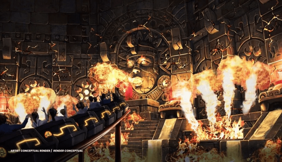 Conceptual rendering of VidantaWorld's BON luxury theme park ride in Mexico.