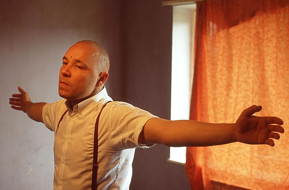 Stephen Graham in a scene still from the film *This Is England*.