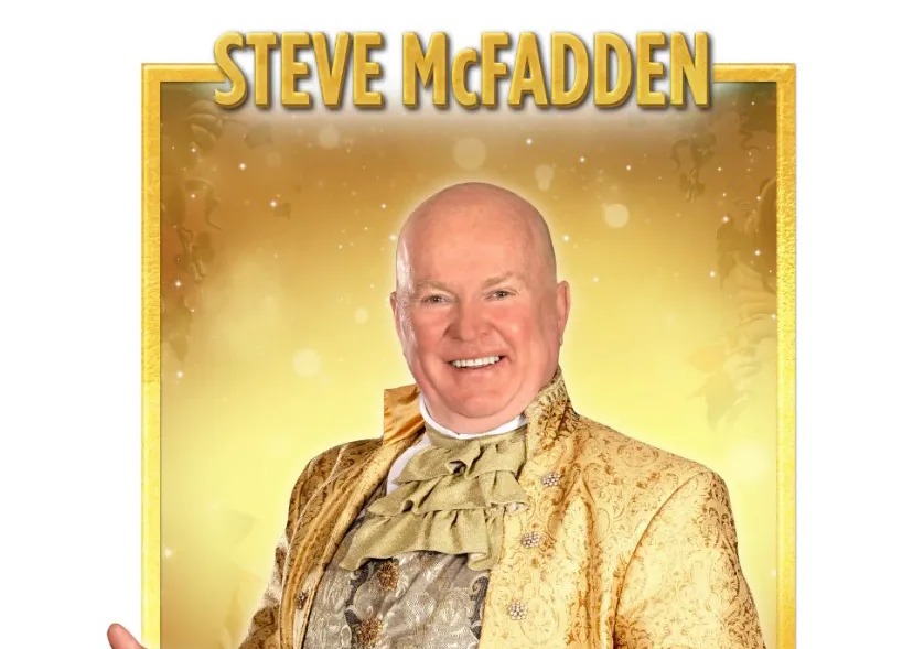 Steve McFadden in a gold costume; 1 day to go!
