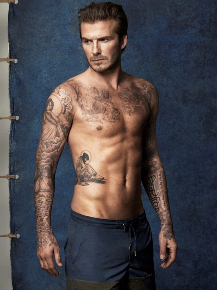 David Beckham Buff shirtless body is on display for new H&M Ad, 74018 Editorial use only Scope Features Agency does not claim any Copyright or License in the attached material.