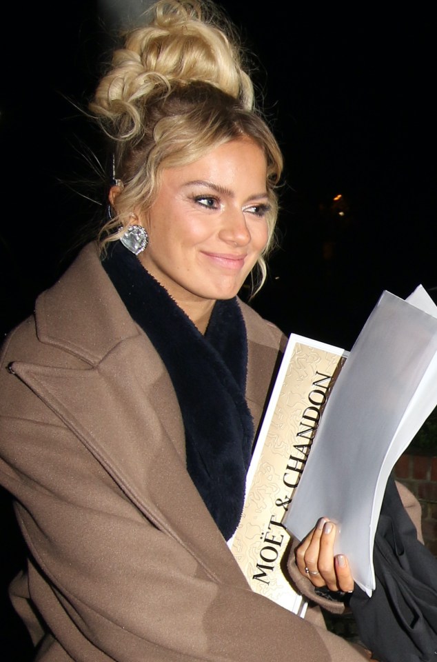 Tasha Ghouri leaving a party after the Strictly Come Dancing final.