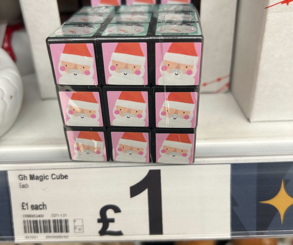 Christmas Santa magic cube, £1.