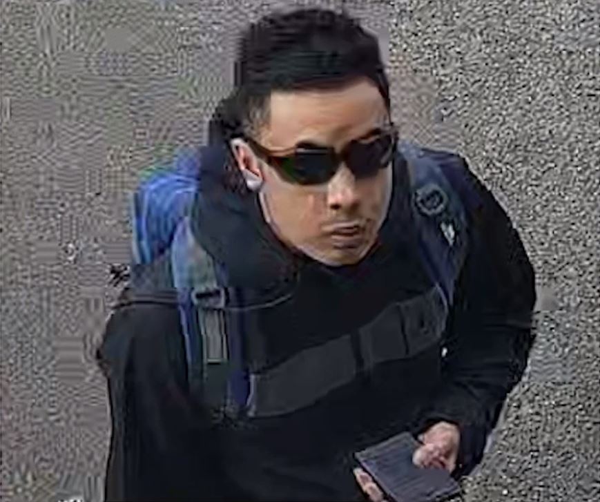 CCTV image of Nasen Saadi, convicted of murder and attempted murder.