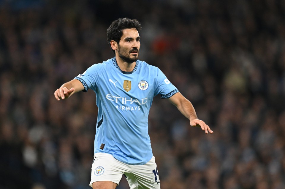 Ilkay Gundogan of Manchester City in action.