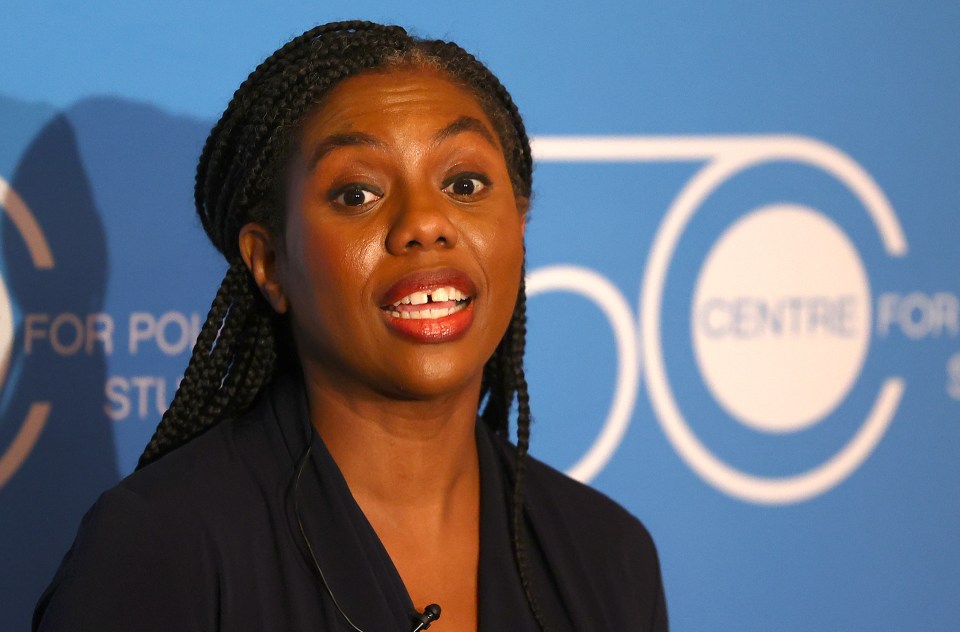 Kemi Badenoch, leader of Britain's Conservative Party, speaking on immigration.