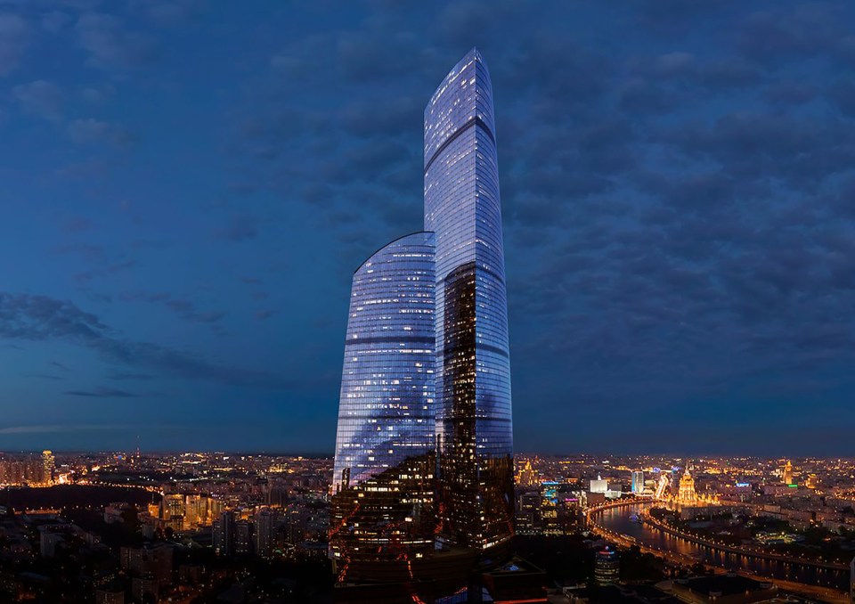 Moscow's Federation Tower, where Bashar al-Assad's family owns property.