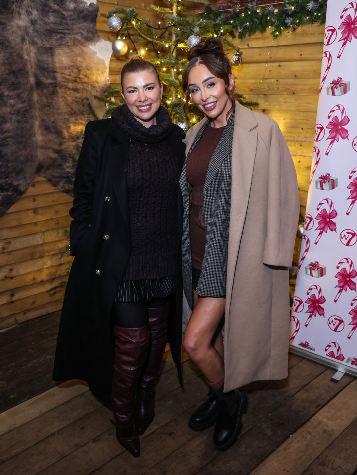Olivia Bowen and Ella Morgan attended the W7 Cosmetics private Christmas party