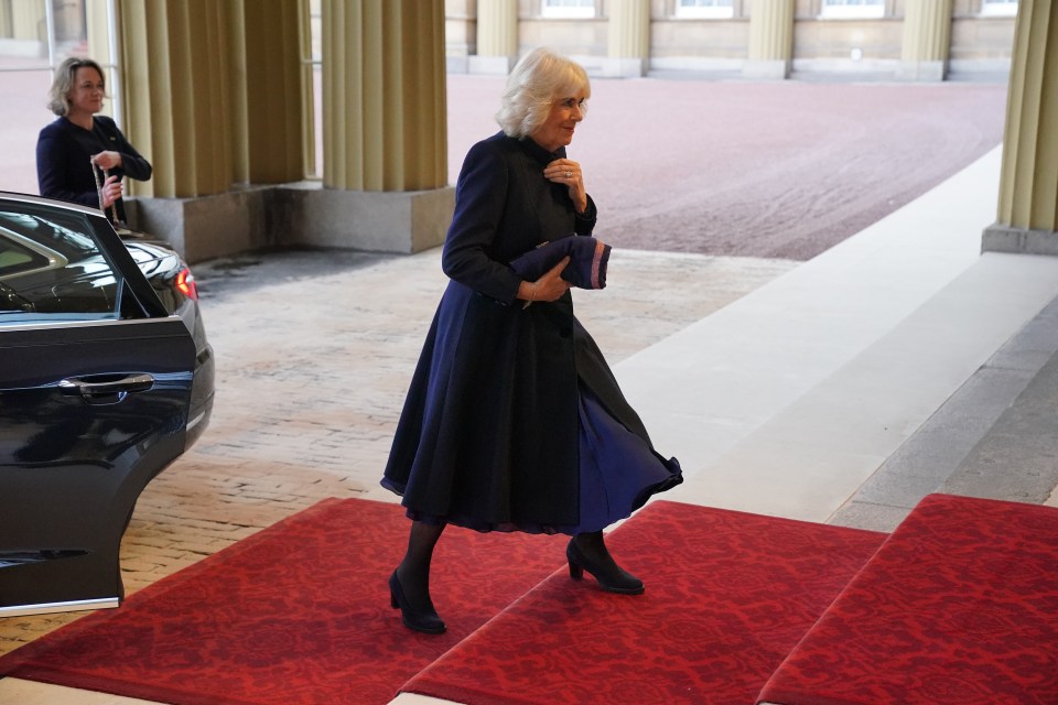 Camilla missed the welcome ceremony but is attending the lunch