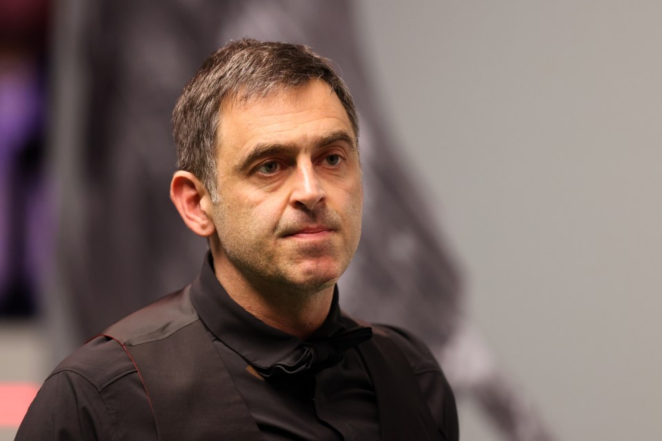 Ronnie O'Sullivan at the World Snooker Championship.