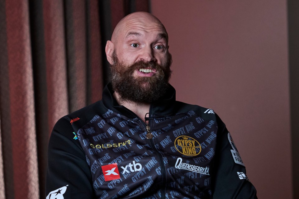 Tyson Fury at a media day.