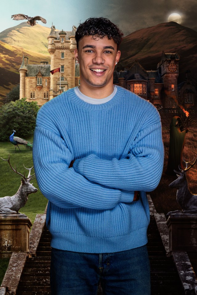 Freddie, a contestant on The Traitors, in a blue sweater.