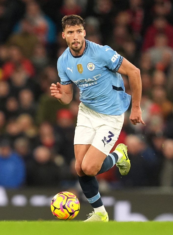 Ruben Dias, Manchester City footballer.