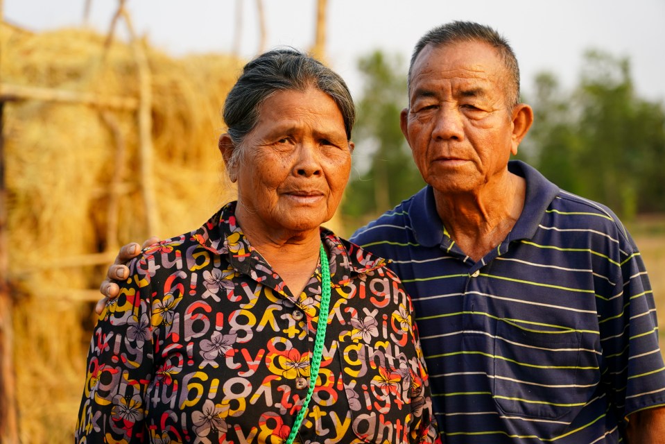 Portrait of an elderly couple.