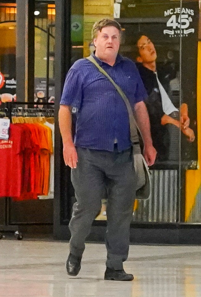 David Armitage, husband of Lamduan Armitage, walking in Kanchanaburi, Thailand.