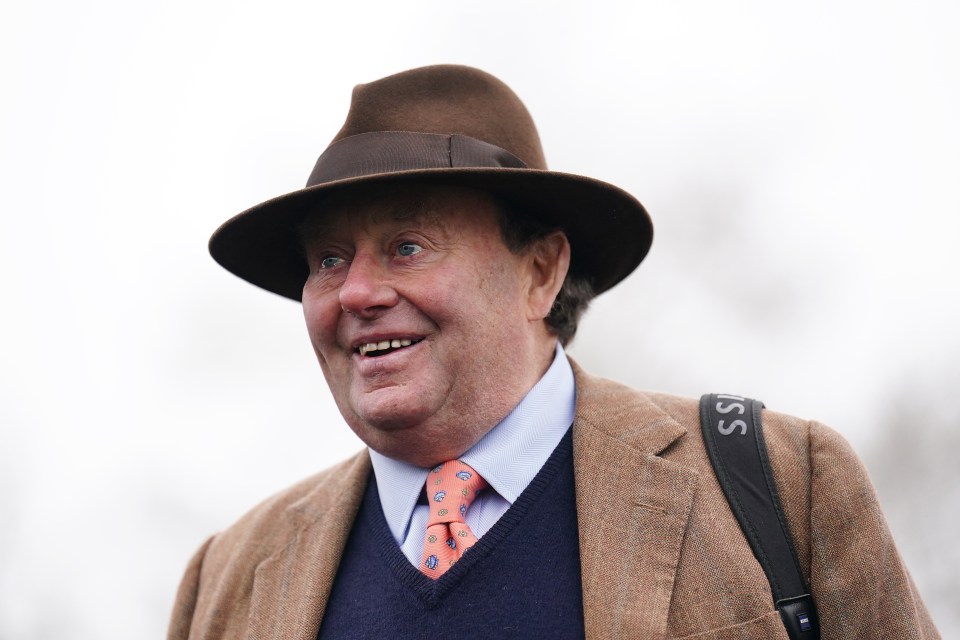 Nicky Henderson, horse racing trainer.