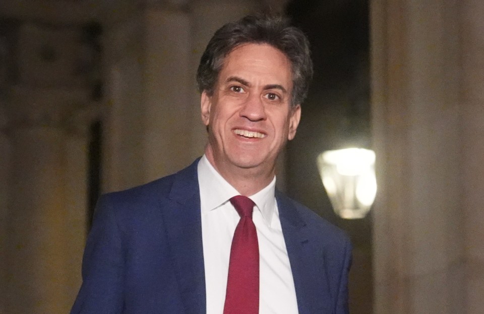 Ed Miliband arriving at Downing Street for a Cabinet meeting.