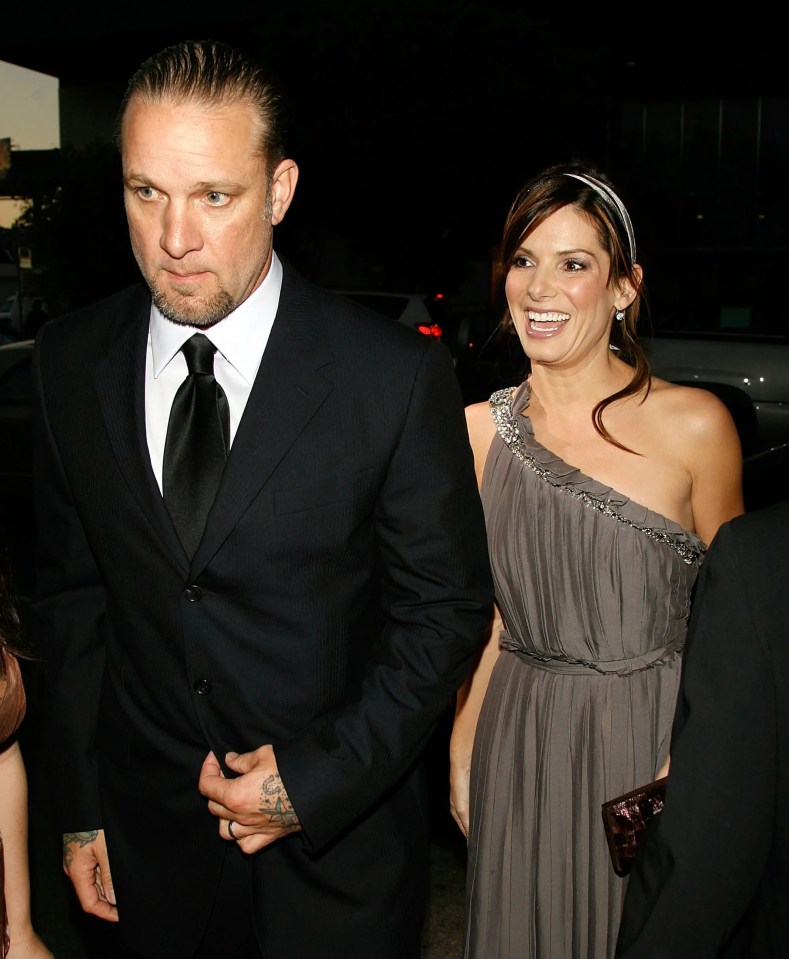 Sandra Bullock and Jesse James at the Premonition premiere.