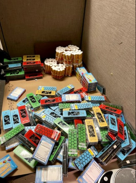 DEA image of vapes containing fentanyl.