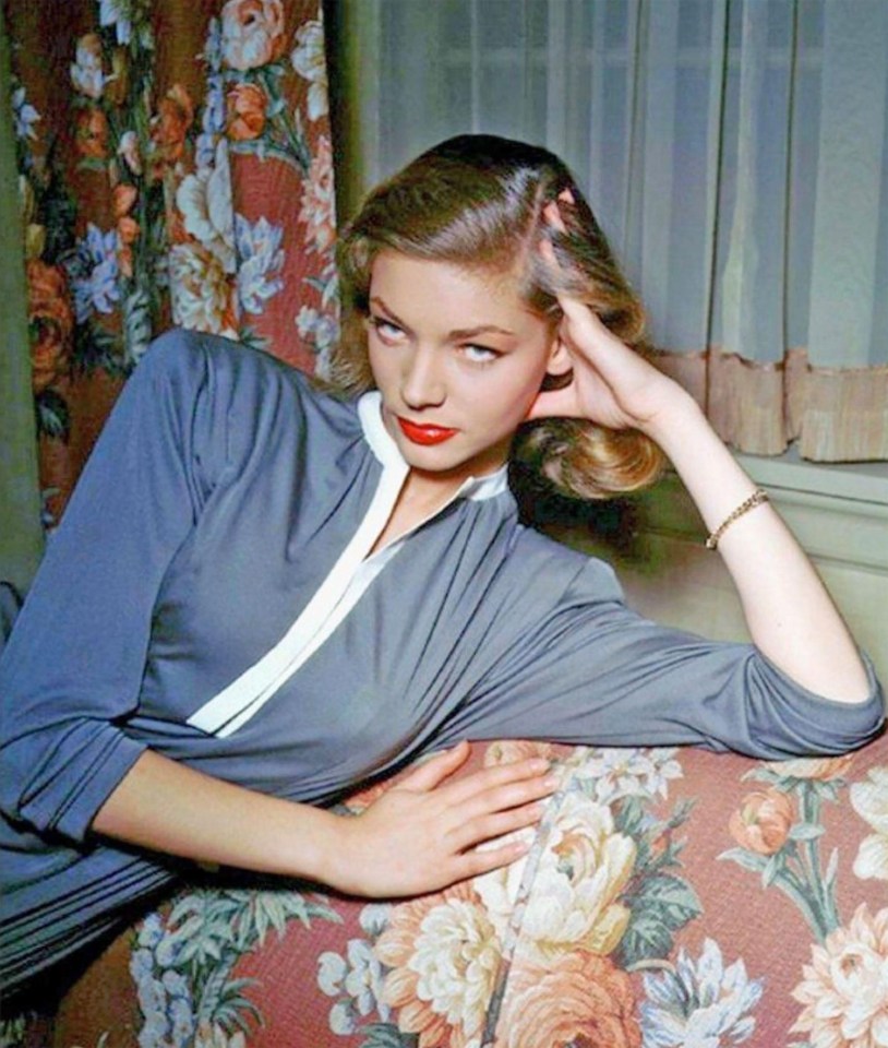 Lauren Bacall, American film actress, circa 1945.