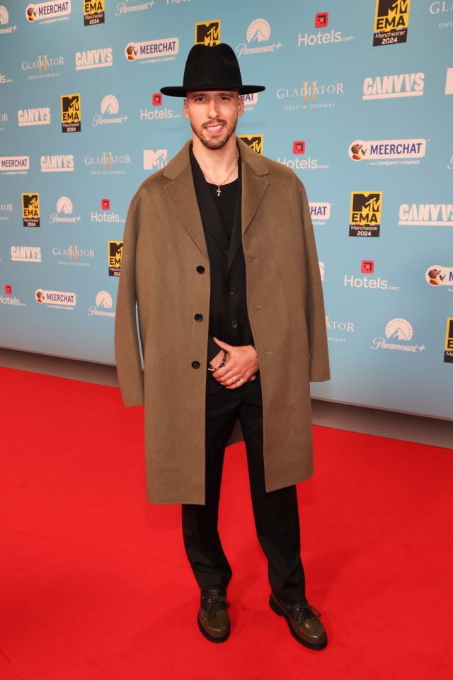 Rúben Dias at the 2024 MTV EMAs in Manchester.