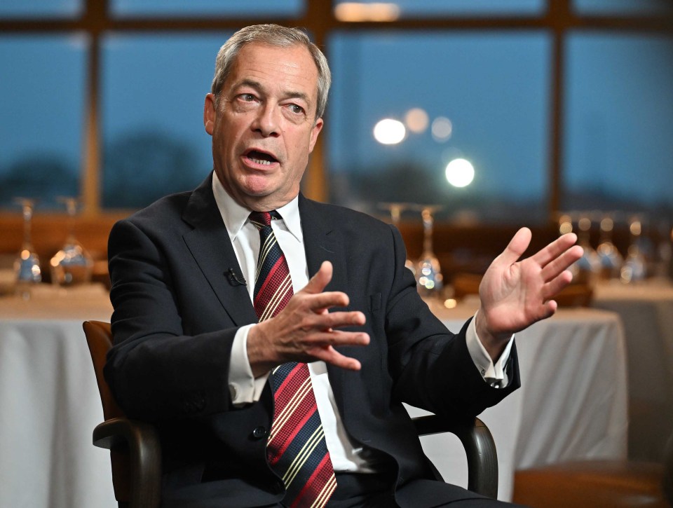 Nigel Farage in a pre-recorded interview.