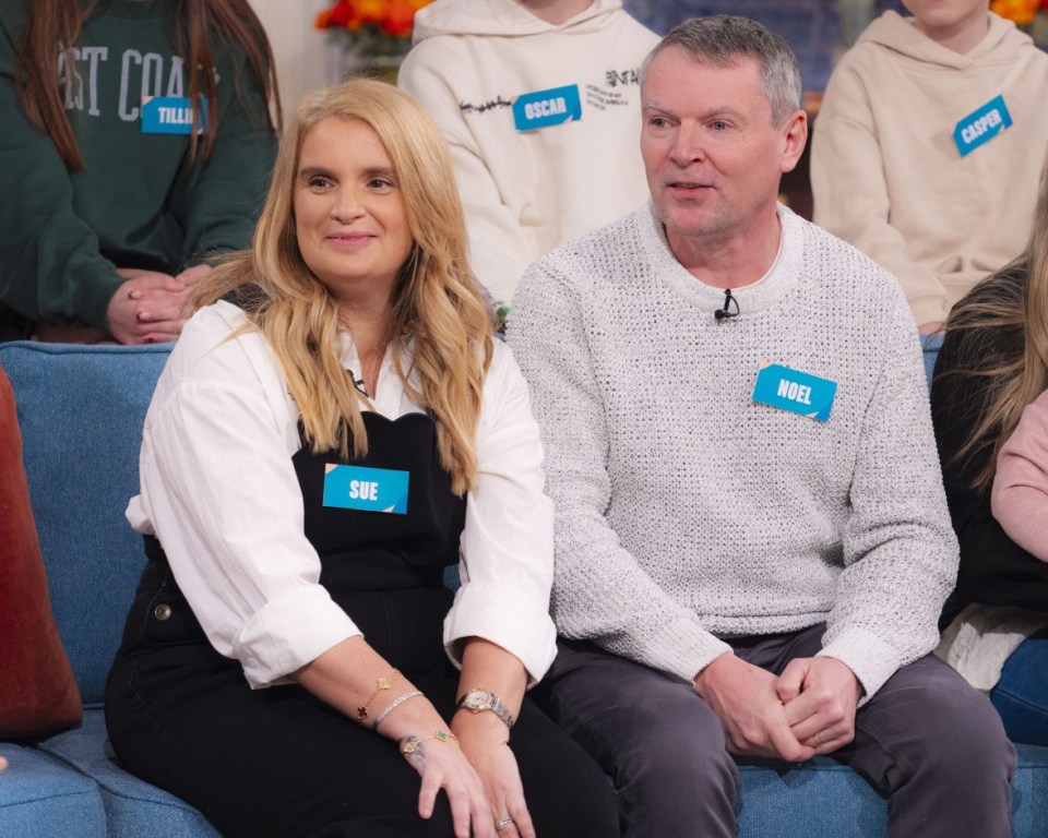 Sue and Noel Radford on the This Morning TV show.