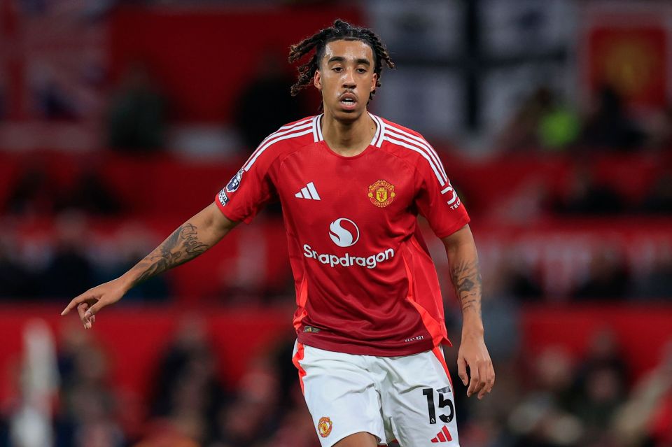 Leny Yoro #15 of Manchester United.