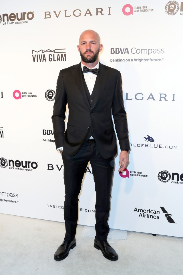 Jelle Van Damme at the Elton John AIDS Foundation's Academy Awards Viewing Party.