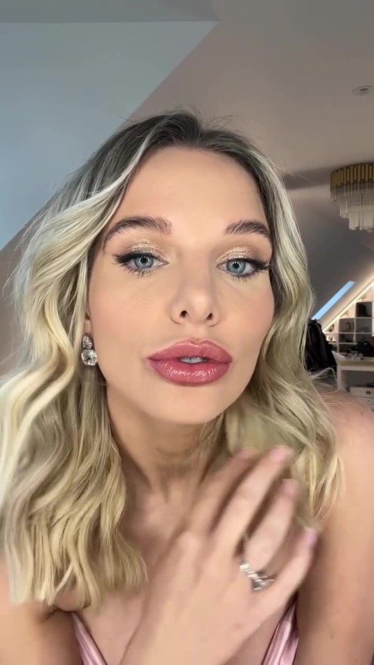 Helen Flanagan responds to criticism about her lip.