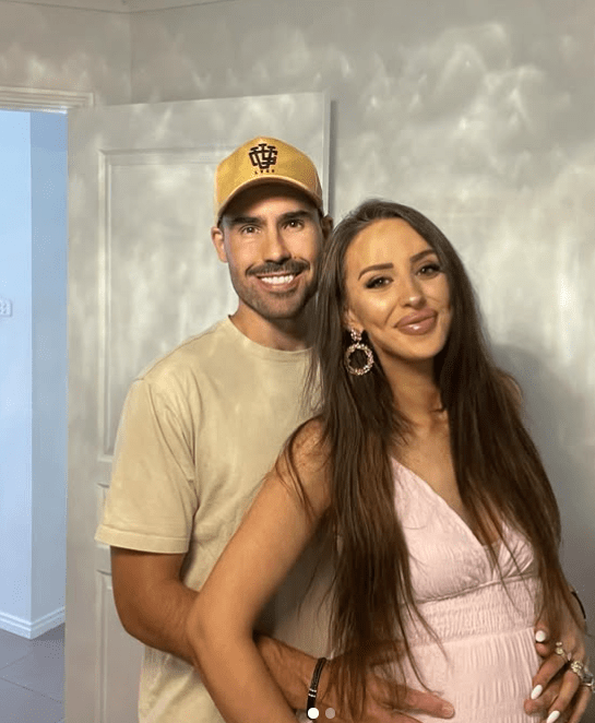 Couple posing for a photo.