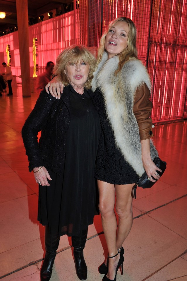 Marianne Faithfull and Kate Moss at a Prada party.