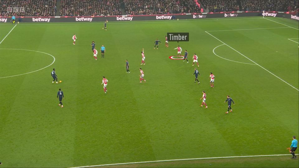 Soccer game screenshot showing players on the field, with "Timber" labeled on one player.