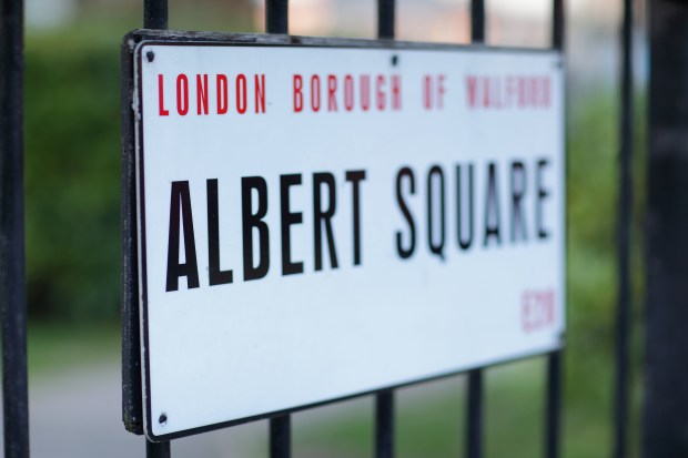 Albert Square street sign.