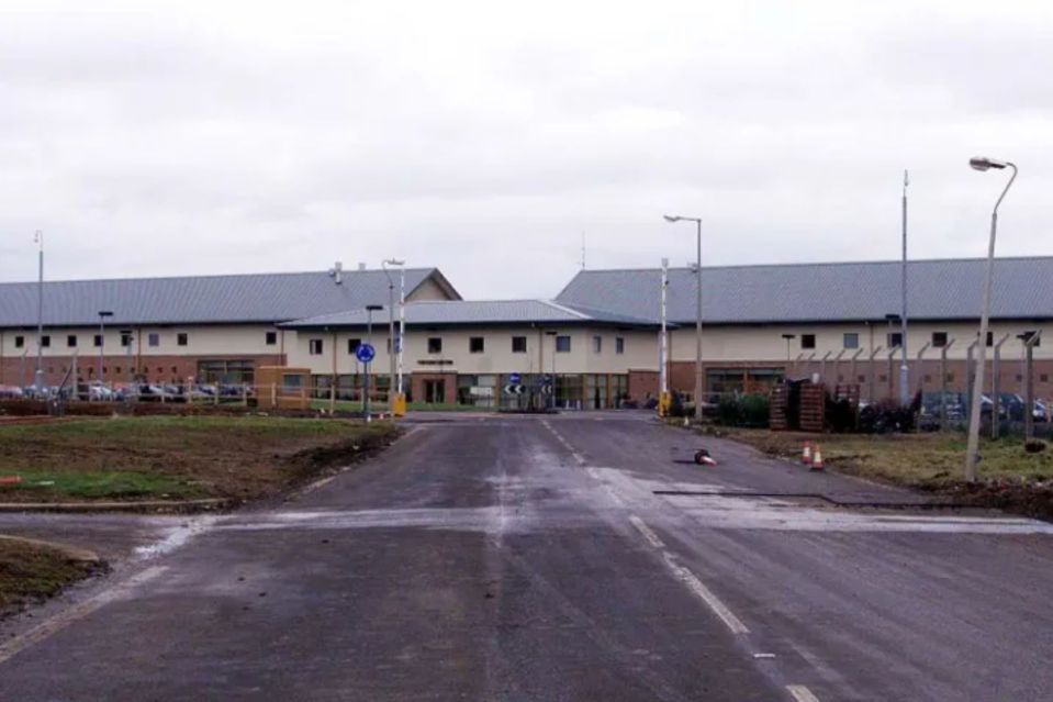 Exterior view of a prison.