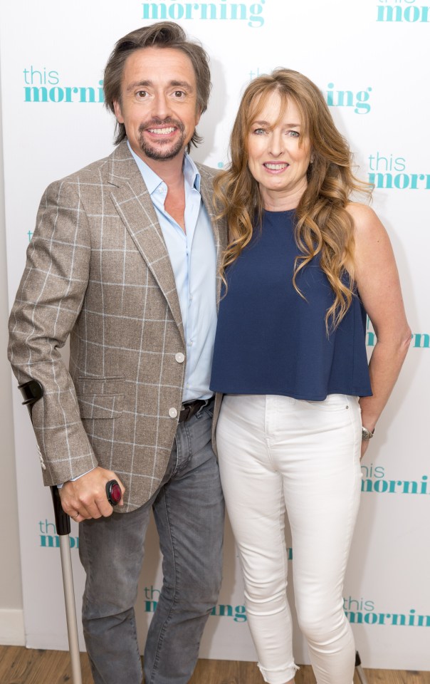 Richard Hammond and his wife Mindy Hammond on the This Morning TV show.