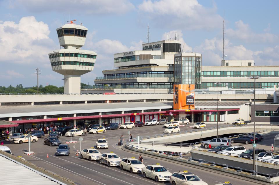 Berlin-Tegel Airport taxi rank.