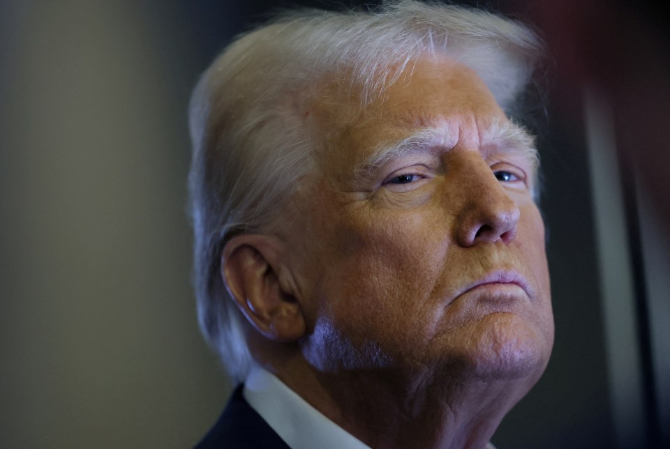 Close-up of Donald Trump.