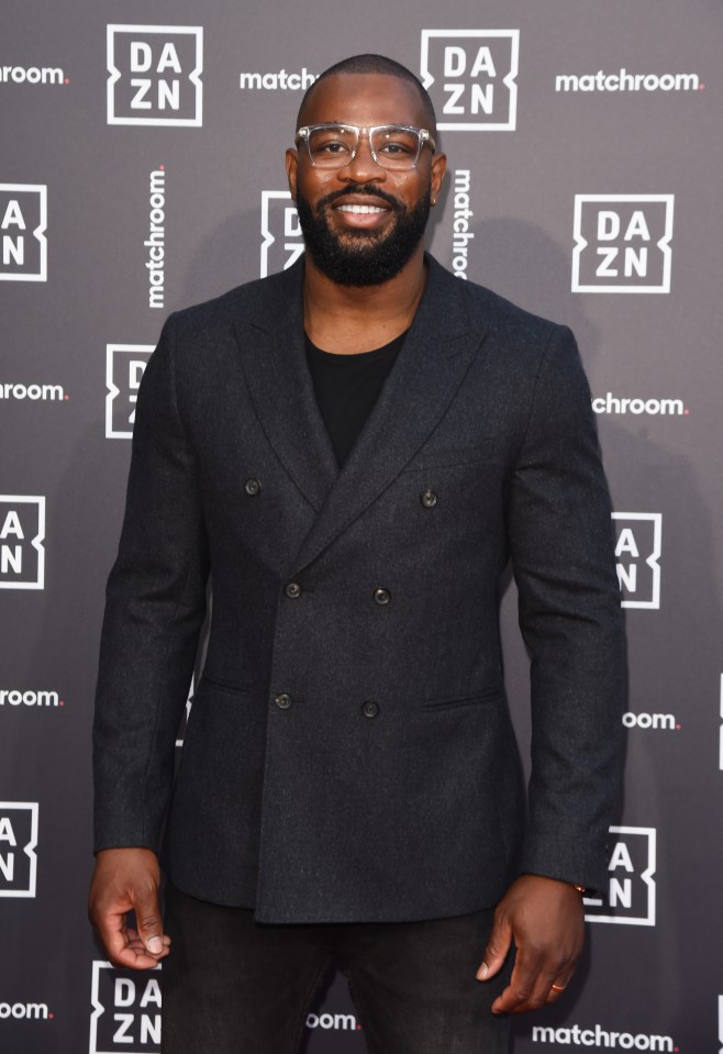 Ugo Monye at a DAZN and Matchroom Boxing party.
