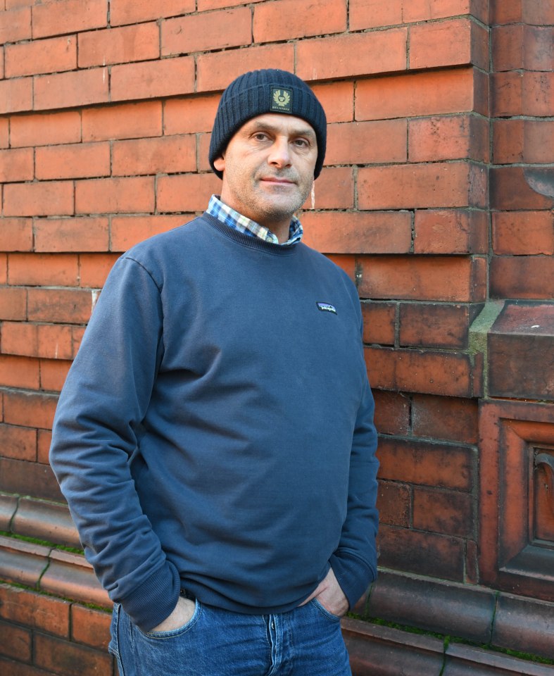 Portrait of a man talking about Barrow's heroin problem.