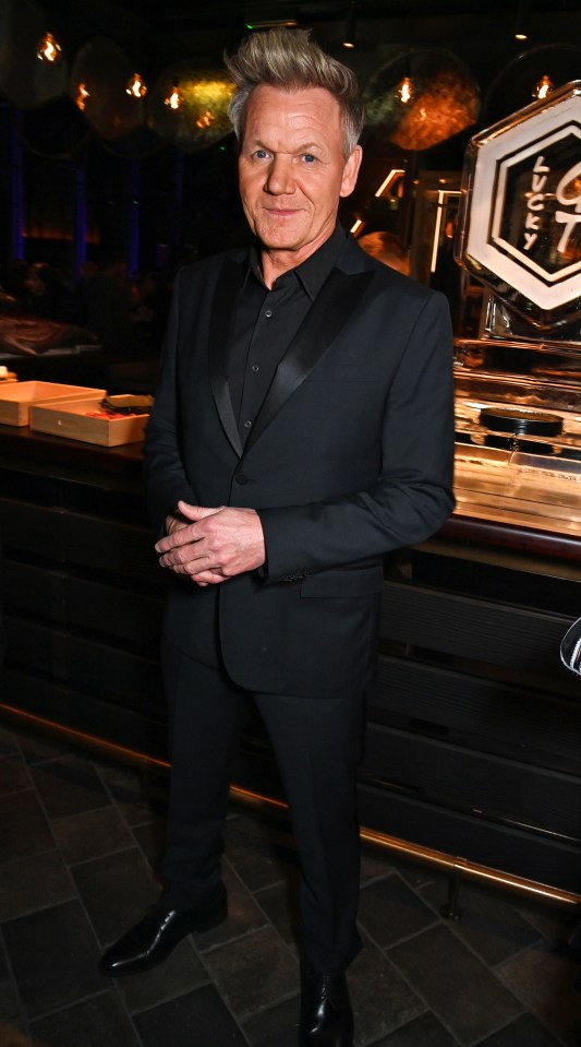 Gordon Ramsay at the opening of Lucky Cat restaurant.