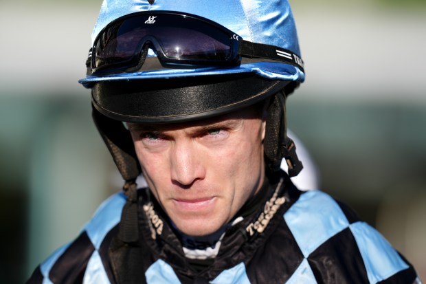 Close-up of jockey Michael O'Sullivan in intensive care.
