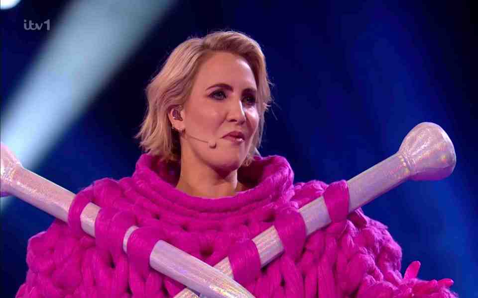 Claire Richards, unmasked as Knitting on The Masked Singer.