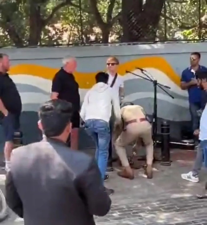 Ed Sheeran's impromptu performance in Bangalore interrupted by police.